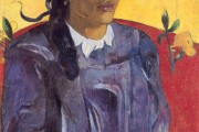 Paul Gauguin, The woman with the flower, 1891, Ny Carlsberg Glyptothek, Copenaghen