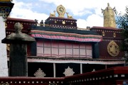 Monastero di Jokhang, decorazioni tetto - Lhasa - Tibet