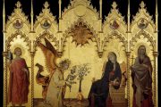 Simone Martini, Annunciazione, 1333, tempera e oro su tavola, Uffizi, Firenze