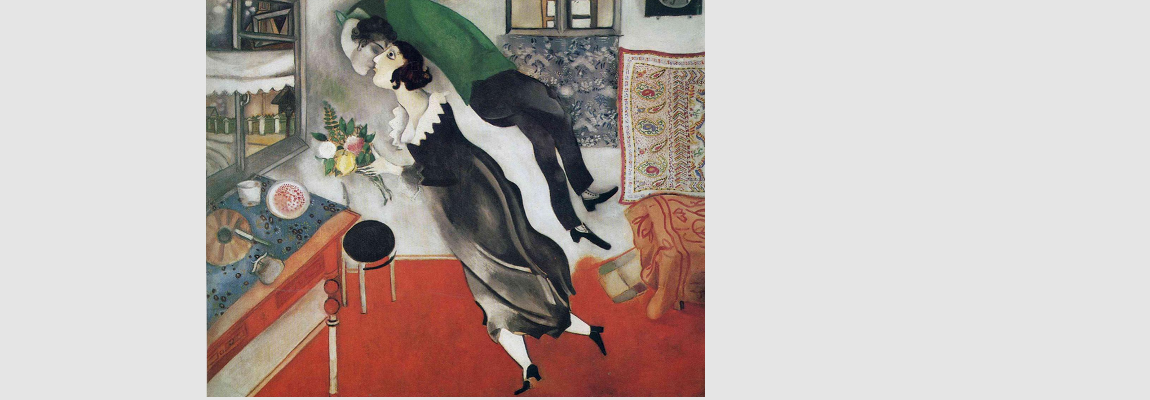 Marc Chagall, Il compleanno, 1915. New York, Museum of Modern Art